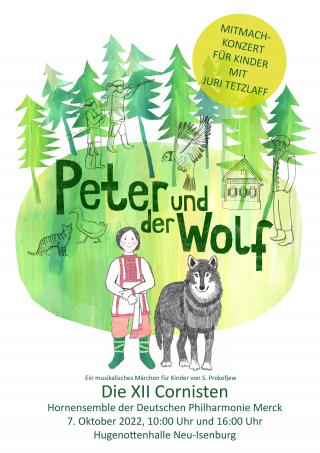 Konzertplakat Peter und der Wolf